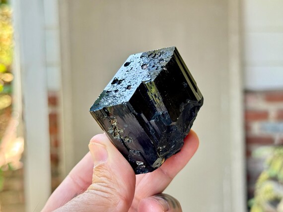 Black Tourmaline from Erongo Mountain, 219g, New Find, Ethically Mined, Highest Quality Black Schorl, Namibia W508