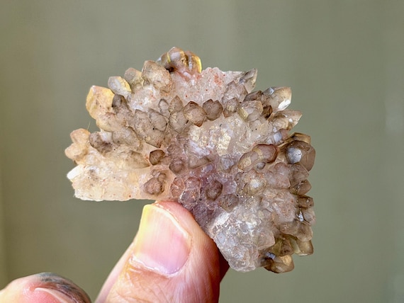 Canga Rose Quartz, Radial Growth, 33g, New Find, Crystallized Rose Quartz, Heart Chakra, Taquaral, Brazil A857
