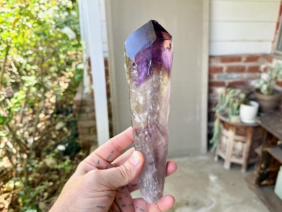 Dragon’s Tooth Amethyst, Natural & Unnpolished, Root Formation, 652g, Bahia, Brazil W343