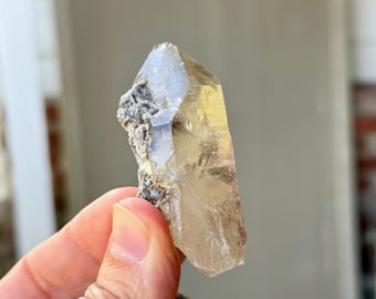 ブルートルマリン入りシトリン、オールナチュラル、804g、新品発見