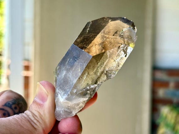 Smoky Quartz, Natural & Water Clear, 131g, High-Grade, Grounding and Protection, Corinto, Minas Gerais, Brazil T152