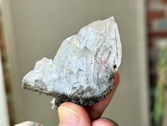 Cathedral Quartz with Black Tourmaline, 72g, New Find, Lightbrary Quartz, Caba Saco Mine, Diamantina, Minas Gerais, Brazil T409