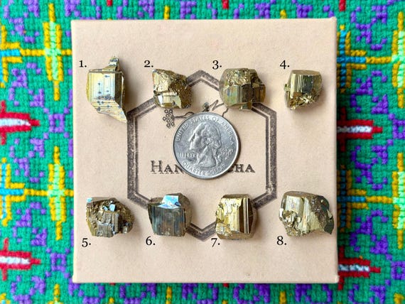 Pyrite, Mild Rainbow Iridescence, Choose ONE of Eight, Vera Cruz, Mexico B476