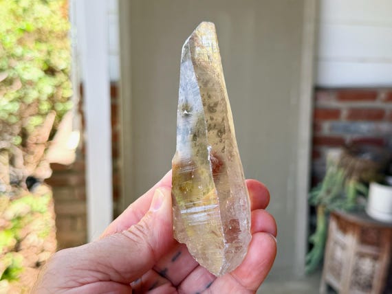 Russian Lemurian Quartz, Sacred Scribe, 197g, Old Find, Ancient Wisdom, Yuzhnyi Quarry, Oblast, Russia B291