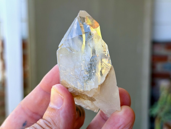 Cathedral Quartz, Water Clear, 100g, Old Find, Lightbrary Quartz, Jenipapo, Minas Gerais, Brazil B117
