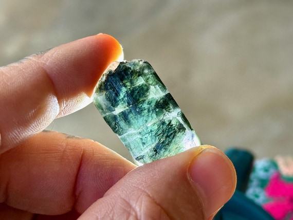 Blue Green Tourmaline, Quartz Pseudomorph, 11g, Coronel Murta, Minas Gerais, Brazil A302