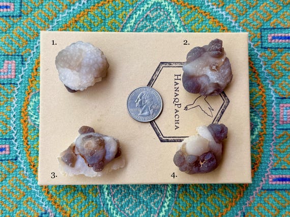 Chalcedony Nodules, Choose ONE of Four, Natural Botryoidal Formations, Nurturing Energy & Reproductive Health, Morocco S959