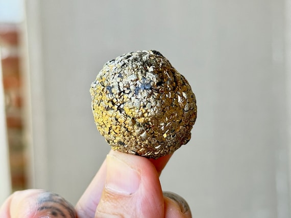 Golden Marcasite Nodule, 93g, Golden Prophecy Stone, Rare Find, Stone of Attraction and Balance, Pakistan R205