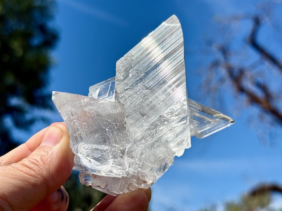 Naica Selenite, AAA Water Clear, 188g, Purification & Energetic Clearing, Chuhuahua, Mexico V376
