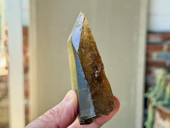 Pele's Dream Lemurian, Smoky Citrine, Time Link Activation, 156g, New Find, Shadow Work & Trauma Healing, Goias, Brazil A819