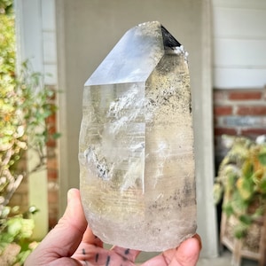 Black Phantom Lemurian Quartz with Rainbows, 2 Kilo, Crystal for Detoxification & Purification, Bahia, Brazil W238
