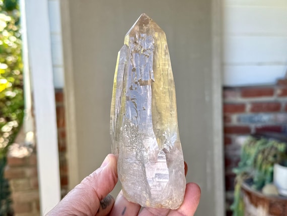 Smoky Cathedral Quartz, Water Clear, 582g, New Find, Akashic Record, Highest Quality, Minas Gerais, Brazil V150