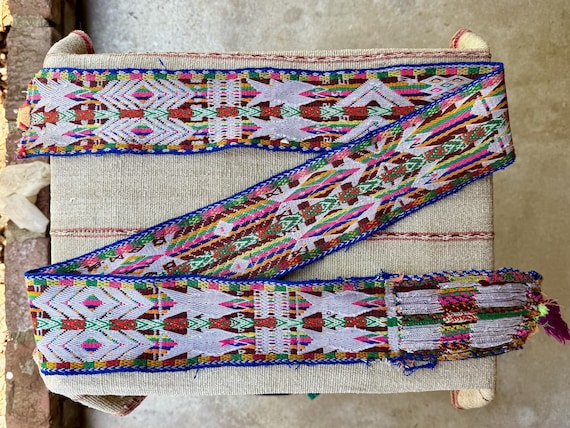 Chumpi Belt, Vintage Q'ero Protection Belt for Shamanic Ceremony, Hand Woven in Apurimac Region, Peru