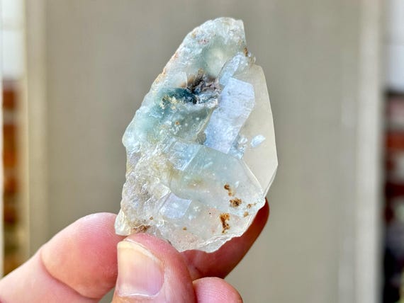 Indicolite Quartz from Jenipapo, 76g, Rare Old Find, Blue Tourmaline Included Crystal, Throat Chakra, Minas Gerais, Brazil R687