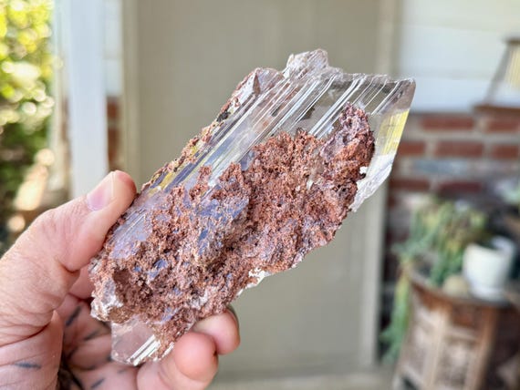 Bermejillo Selenite, Water Clear & Double Terminated, 296g, Purification and Energetic Cleansing, Durango, Mexico V234