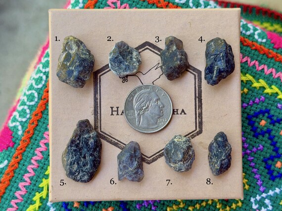 Iolite, Natural Raw & Unpolished, Choose ONE of Eight, Third Eye Chakra, Shamanic Journeying, Inner Vision, Madagascar A950