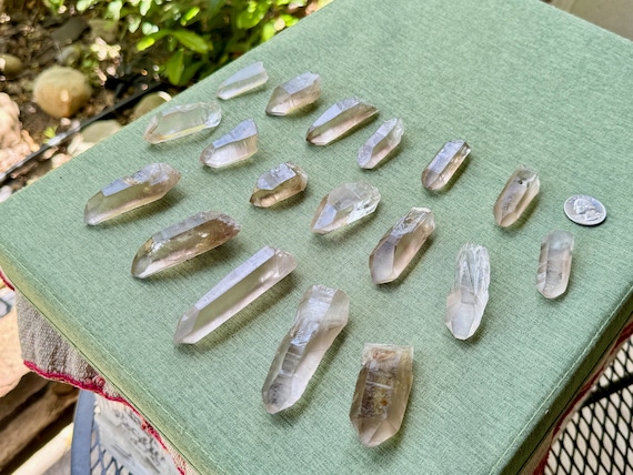 Smoky Lemurian Quartz Wholesale Lot, 18 Pieces (500g) of New High-Grade Lemurians from Serra do Cabral, Minas Gerais, Brazil WS158