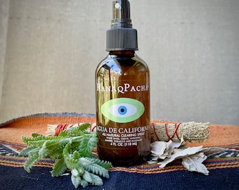 White Sage and Cedar Smudge Spray with Lavender, Agua de California, Ethically and Sustainably Handcrafted, Protection and Grounding Spray