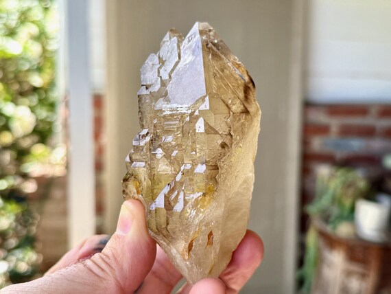 Elestial Citrine, Cruzeiro Mine, 4222g, Old Find, Creativity & Manifestation, Minas Gerais, Brazil V349