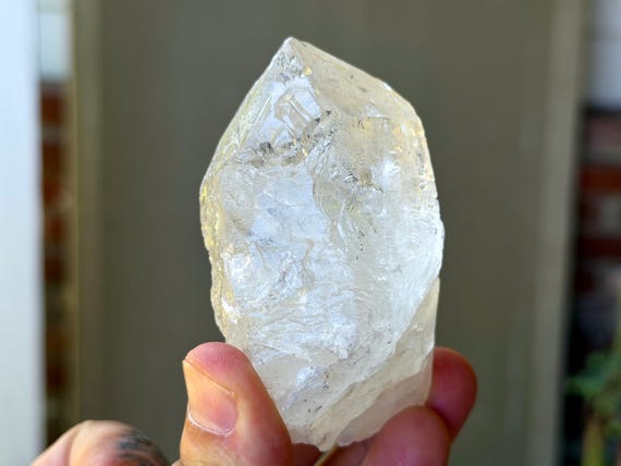 Trigonic Dissolution Quartz, 208g, New Find, Astral Travel & Shamanic Journeying, Inimutaba, Minas Gerais, Brazil V508