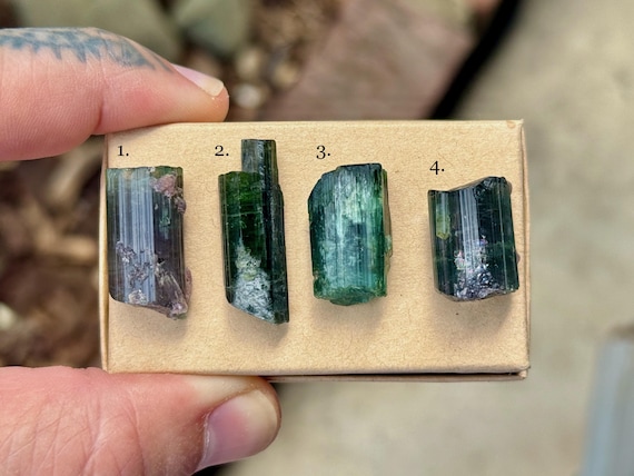 Multicolor Tourmaline, Aricanga Mine, Blue, Green & Purple, Choose ONE of Four, Minas Gerais, Brazil A717