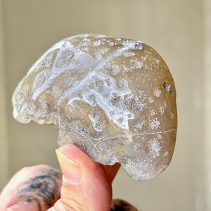 Enhydro Agate with Ancient Moving Water, 142g, Earth and Water Elements, Ocean Agate for Stability and Self-Reliance, Brazil S062