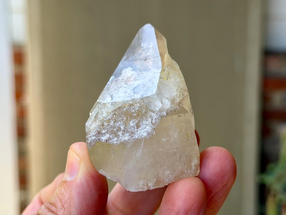 White Phantom Quartz, Water Clear & Self-Standing, 98g, Guardian Angels, Purification, Diamantina, Minas Gerais, Brazil V486