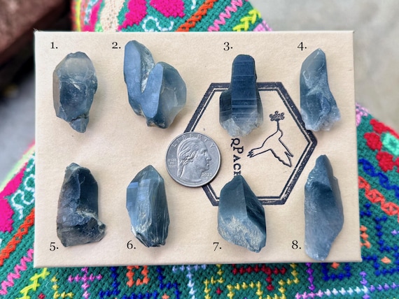 Blue Tara Nightshade Quartz, Choose ONE of Eight, Intuition & Problem Solving, Itacambira, Minas Gerais, Brazil A656