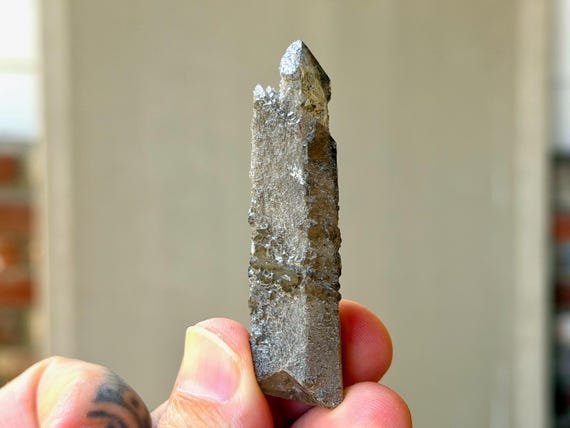 Smoky Quartz, Hydrothermally Etched, 29g, Growth Interference, Inner Mongolia, B511