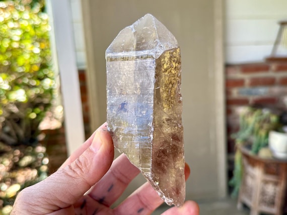 Russian Lemurian Quartz, Sacred Scribe with Record Keepers, 449g, Old Find, Ancient Wisdom, Yuzhnyi Quarry, Oblast, Russia V286