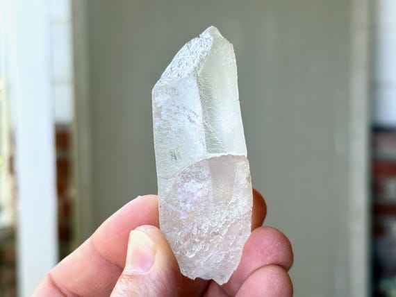Trigonic Dissolution Quartz, 88g, New Find, Spiritual Evolution & Transformation, Francisco Sa, Minas Gerais, Brazil A401