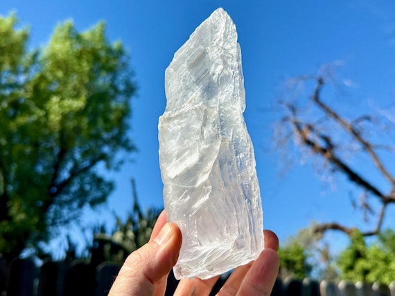 Selenite, All Natural, 697g, New Find, Purification & Energetic Cleansing, Zambia W358
