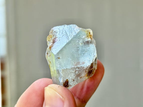 Blue Topaz, Natural Color and Formation, 48g, Throat & Third Eye Chakra Crystal, Self-Confidence and Creativity, Nigeria S992