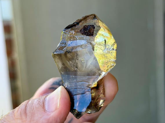 Enhydro Elestial Quartz, Negative Crystal Inclusion, 48g, Aracuai, Minas Gerais, Brazil A975