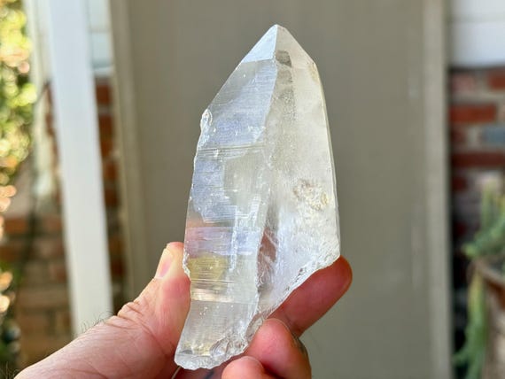 Russian Lemurian Quartz with Record Keeper, Sacred Scribe Crystal, 250g, Old Find, Yuzhnyi Quarry, Oblast, Russia V381