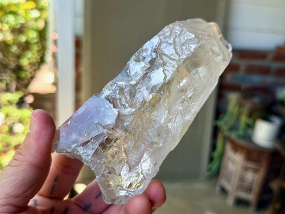 Russian Lemurian Quartz, Sacred Scribe Crystal, 552g, Old Find, Yuzhnyi Quarry, Oblast, Russia V489