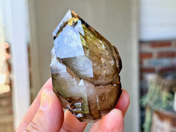AAA Elestial Smoky Quartz, 208g, New Find, Inner Truth & Manifestation, Aracuai, Minas Gerais, Brazil V625
