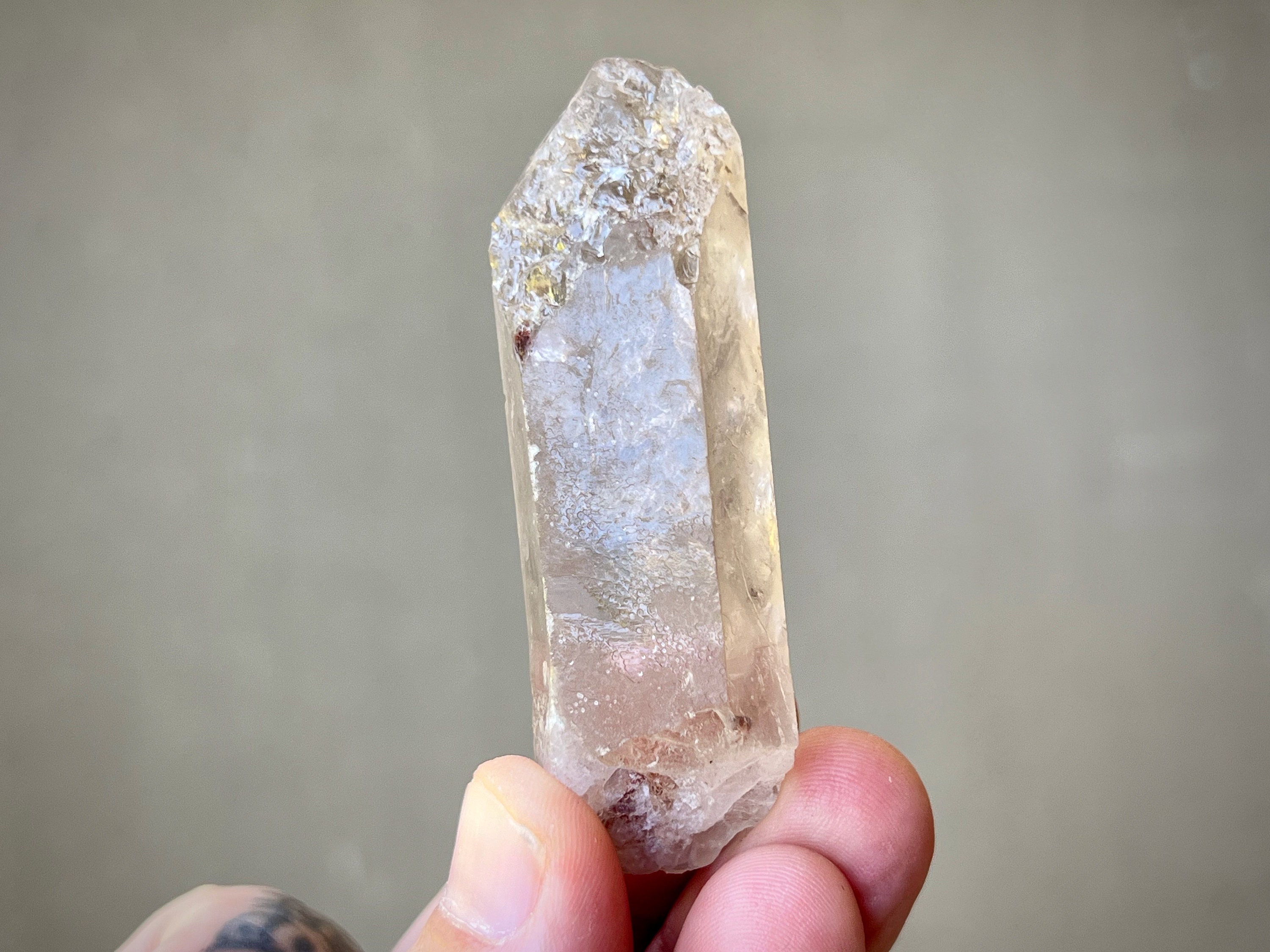 Quartz Lémurien  Frappé par la Foudre etTantrique Jumeau (Rare)