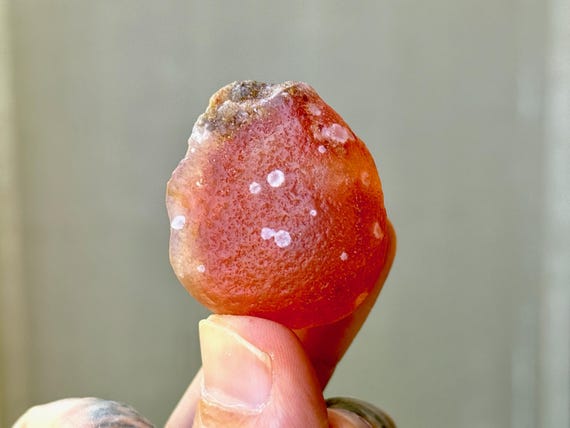 Gobi Polka Dot Agate, 37g, Desert Stone of Transformation and Transcendence, Naturally Formed by Wind and Sand, China S866
