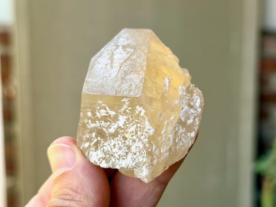 Citrine, Natural with Trigonic Imprints, 80g, Manifestation & Creativity, Aracuai, Minas Gerais, Brazil B050