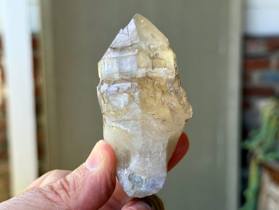 Elestial BG3 Citrine Quartz, All Natural, 116g, New Find, Adaptogenic Energy Balancing Crystal, Piaui, Brazil A825