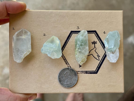 Colombian Dream Quartz, Choose ONE of Four, Old Find, Green Phantom Quartz with Epidote, Past Life Regression, Colombia A341