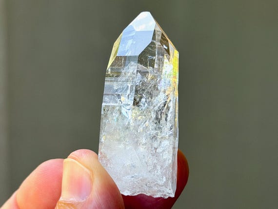 Lemurian Quartz with Time Link, Water Clear, 35g, Old Find, Peñas Blancas, Boyaca, Colombia B594