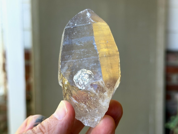 Russian Lemurian Quartz, Sacred Scribe, 172g, Old Find, Ancient Wisdom, Yuzhnyi Quarry, Oblast, Russia A885