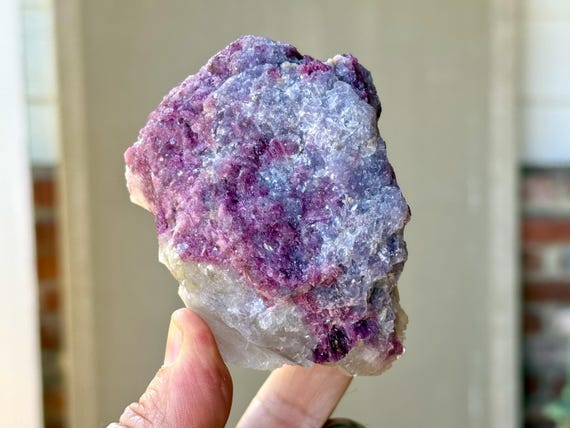 Unicorn Stone Quartz, Citrine, Lepidolite & Pink Tourmaline, 365g, New Find, Coronel Murta, Minas Gerais, Brazil V175