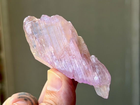 Pink Kunzite, Etched Terminations, 56g, Heart Chakra, Kunar Province, Afghanistan B293