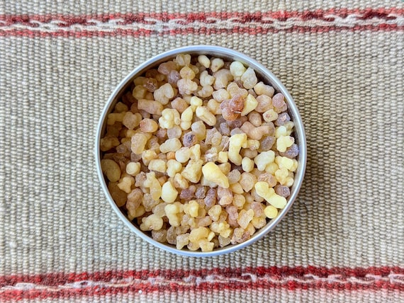 Frankincense Incense Resin, Natural Olibanum Frankincense Tears from Ethiopia, Sacred Holy Incense for House Clearing and Purification