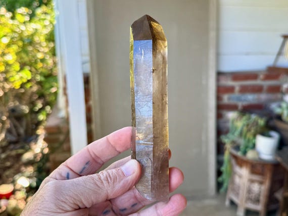 Smoky Laser Quartz, 218g, Grounding & Energetic Clearing, Diamantina Minas Gerais, Brazil A218