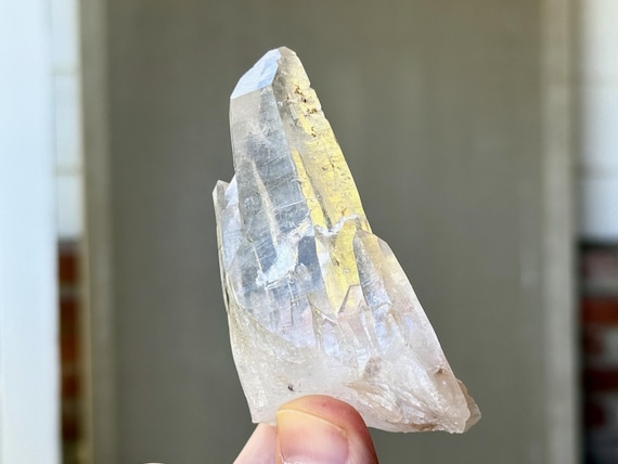Cathedral Laser Quartz, Water Clear, 129g, Lightbrary Quartz, Energetic Clearing, Diamantina, Minas Gerais, Brazil T512