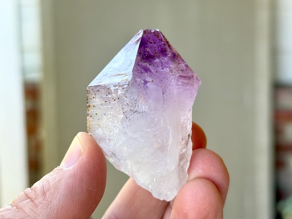 Root Amethyst, Goethite Inclusions, 66g, New Find, Spiritual Purification & Cleansing, Rio Grande do Sul, Brazil A473